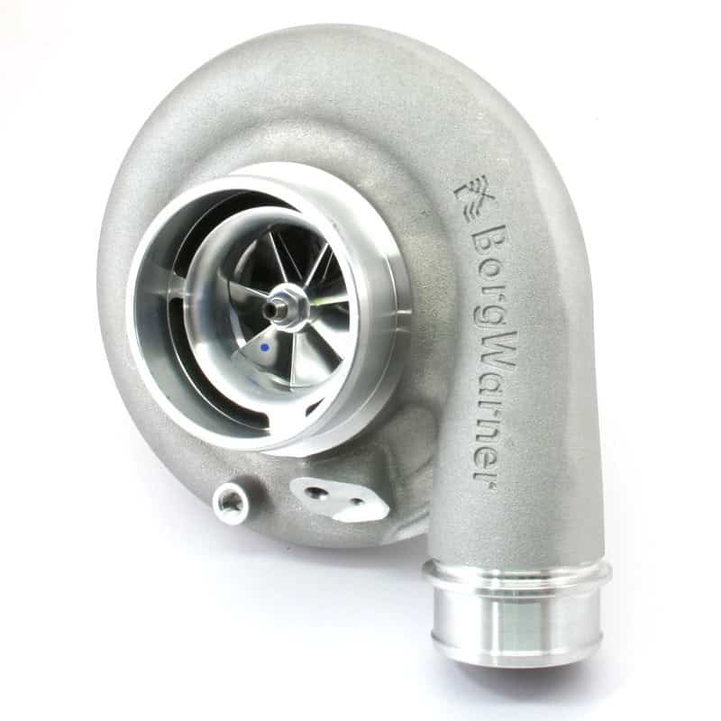 BorgWarner turbocharger on white background